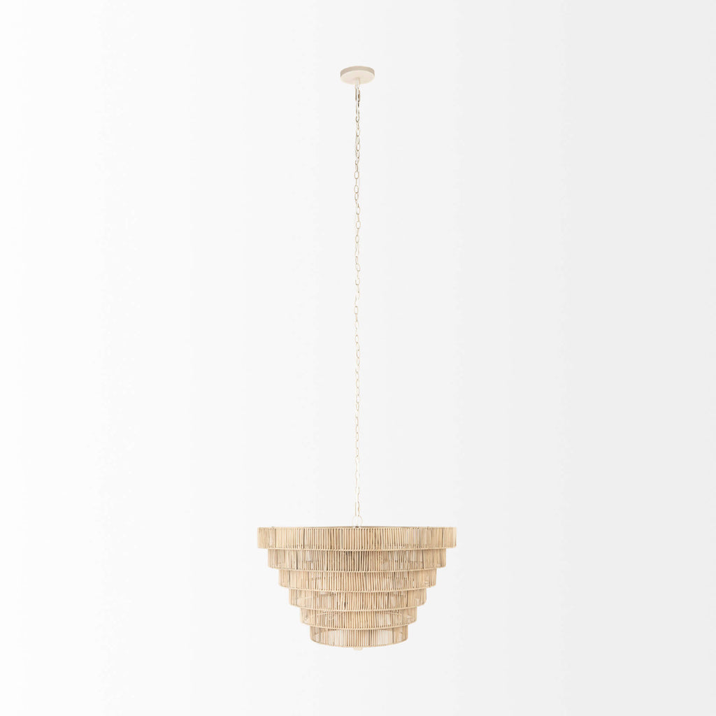 MERCANA MARIMBA NATURAL 6 TIER CHANDELIER 69240