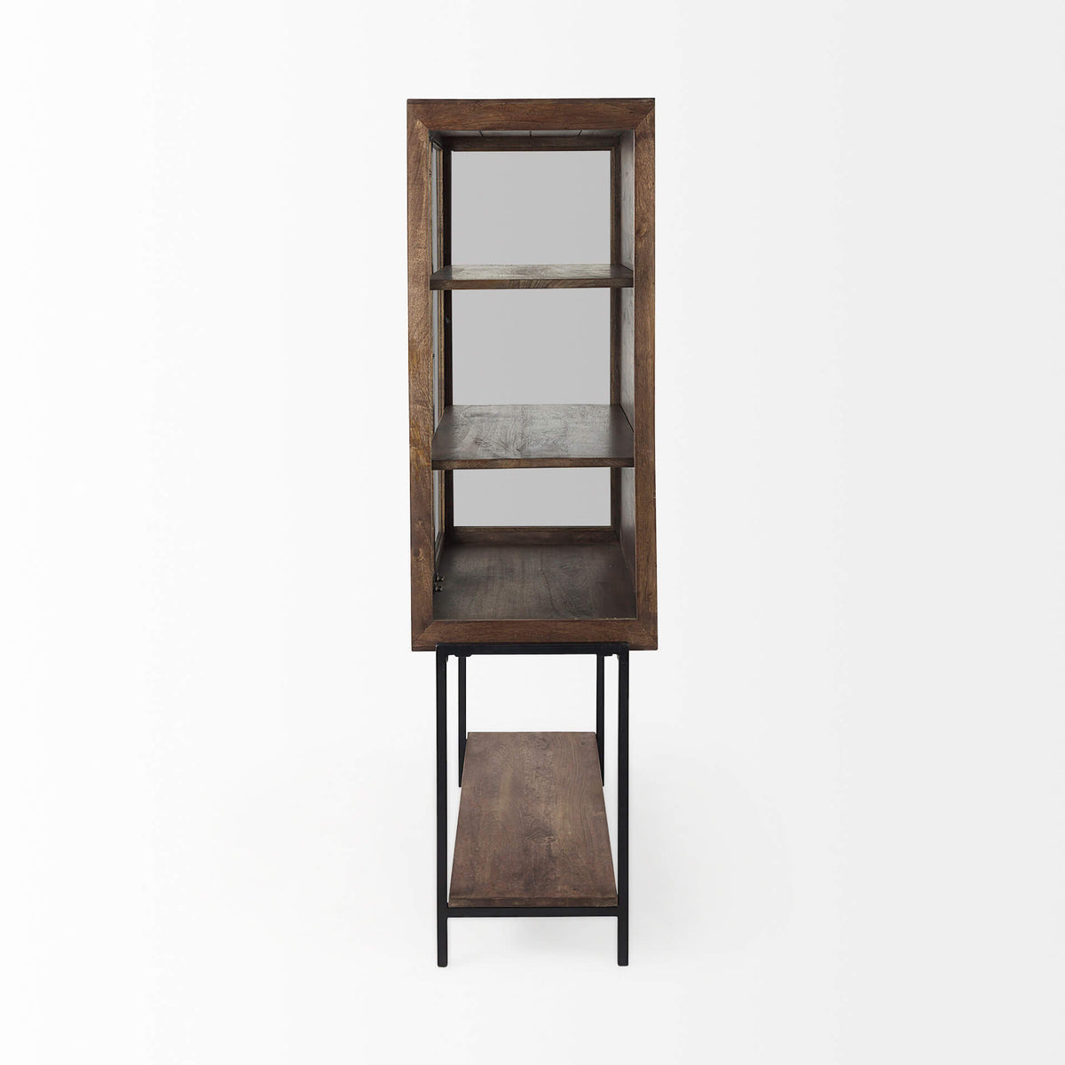 MERCANA ARELIUS MEDIUM BROWN DISPLAY CABINET 69299