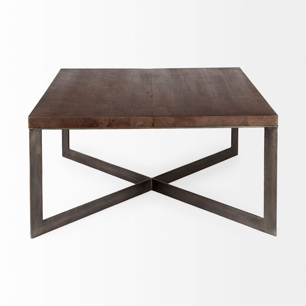 MERCANA FAYE ANTIQUE NICKEL COFFEE TABLE 69181