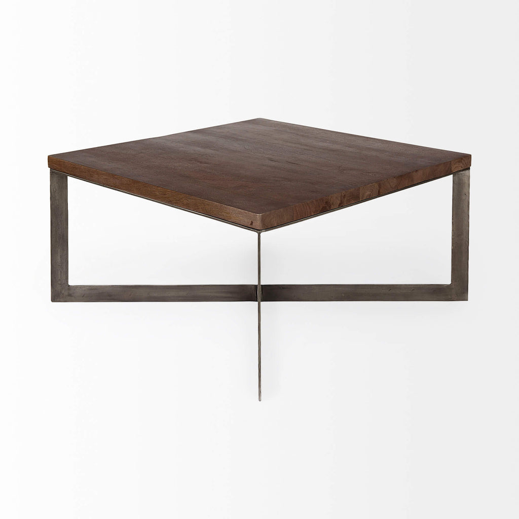 MERCANA FAYE ANTIQUE NICKEL COFFEE TABLE 69181