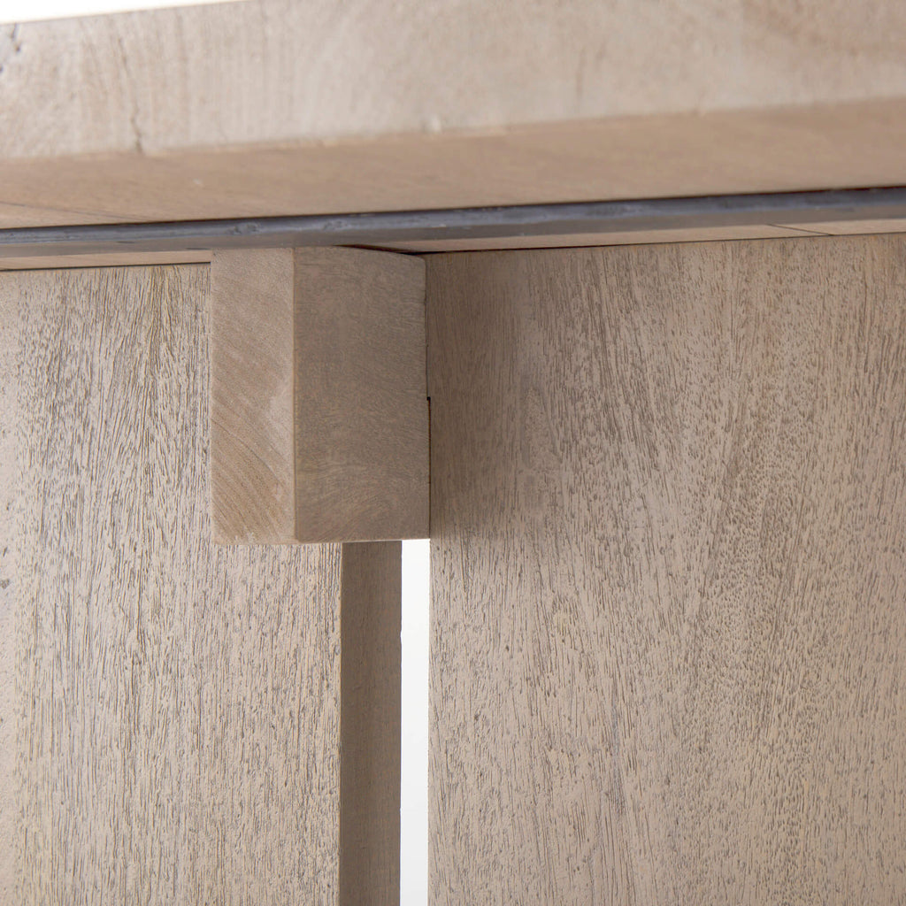 MERCANA AIDA LIGHT GRAY WOOD DINING TABLE 69199