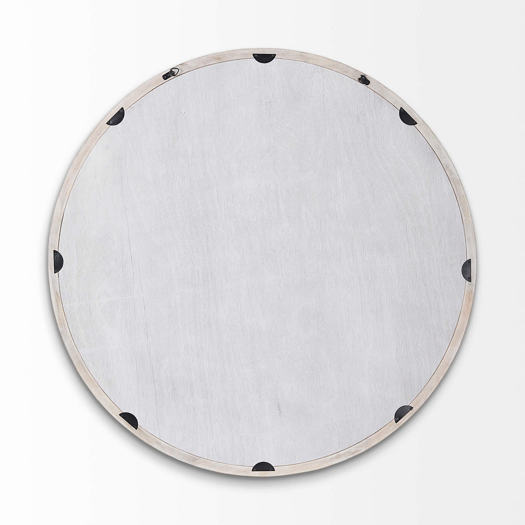 MERCANA GAMBIT 46" WHITE WASH WOOD MIRROR 69235