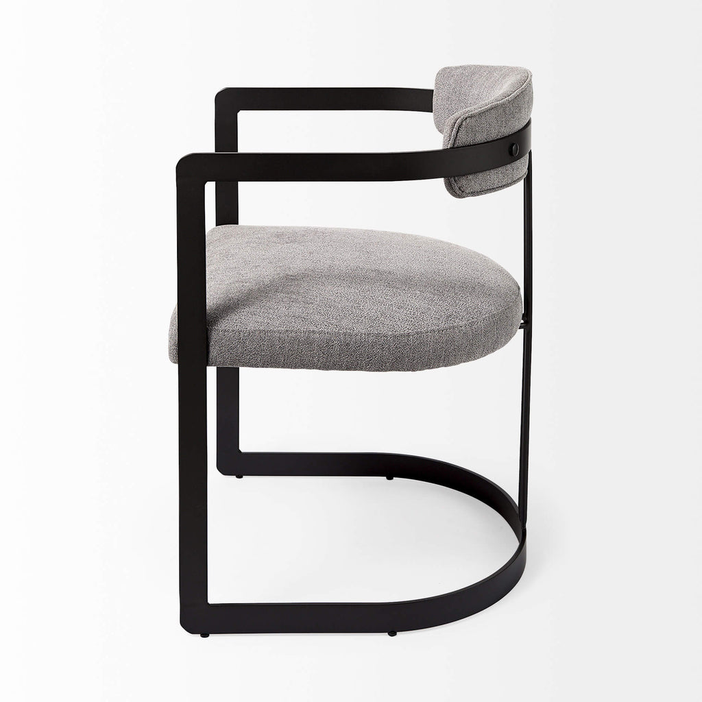 MERCANA HOLLYFIELD DINING CHAIR GRAY FABRIC 69454