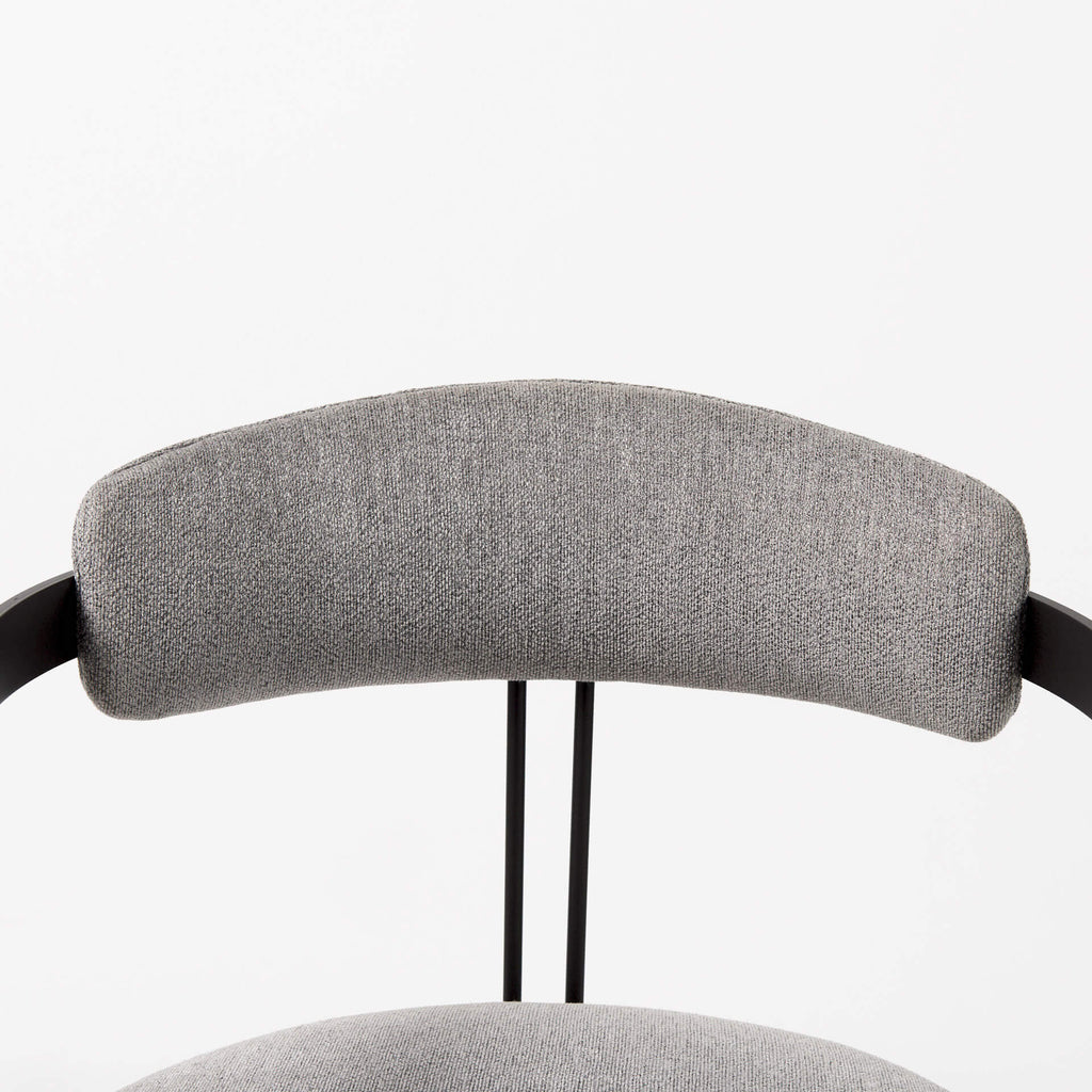 MERCANA HOLLYFIELD DINING CHAIR GRAY FABRIC 69454
