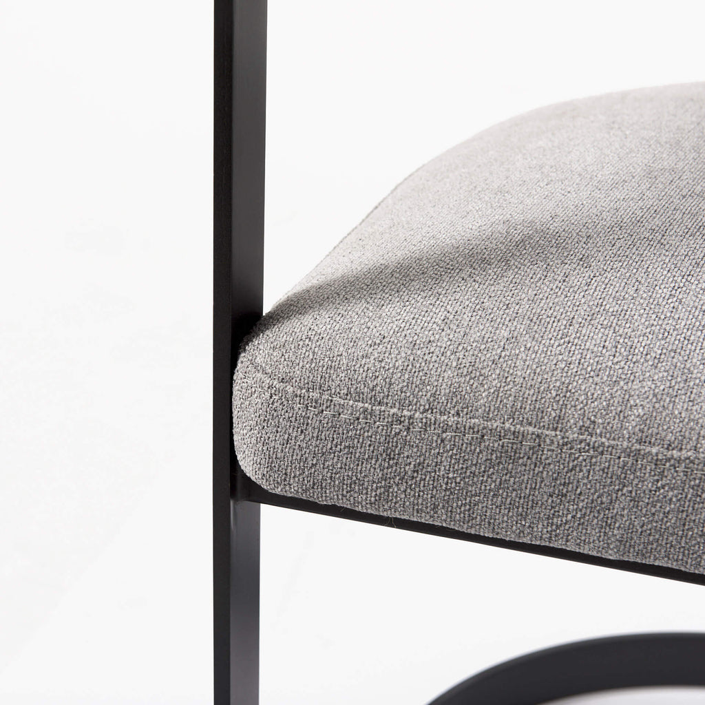 MERCANA HOLLYFIELD DINING CHAIR GRAY FABRIC 69454