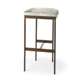 MERCANA MILLIE COWHIDE GOLD METAL BAR STOOL 69385