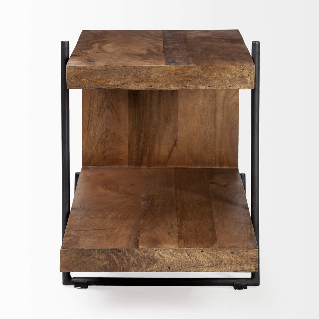 MERCANA MADDOX WOOD U-SHAPED END TABLE 67841