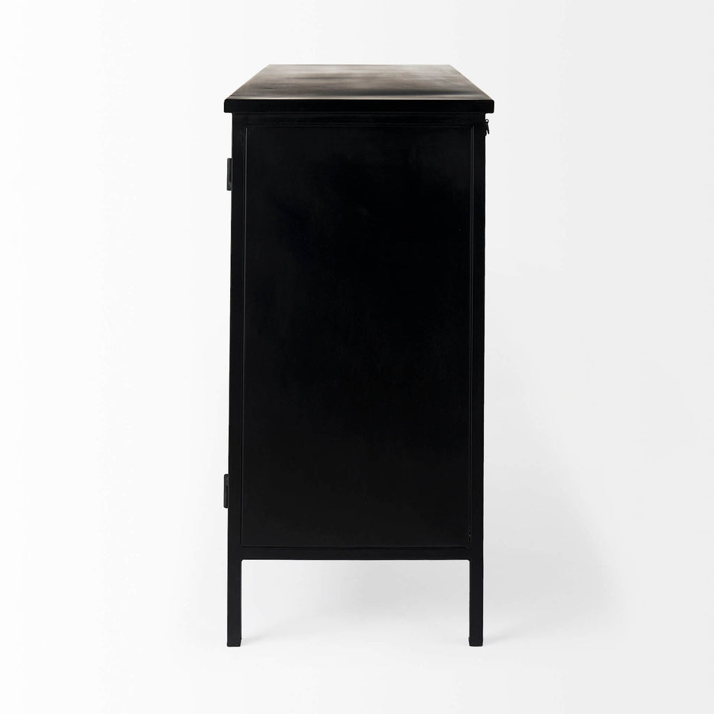 MERCANA AURELIA DARK IRON TWO DOOR CABINET  69265