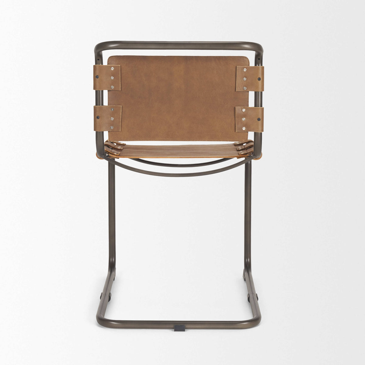MERCANA BERBICK MEDIUM BROWN SUEDE DINING CHAIR 69274