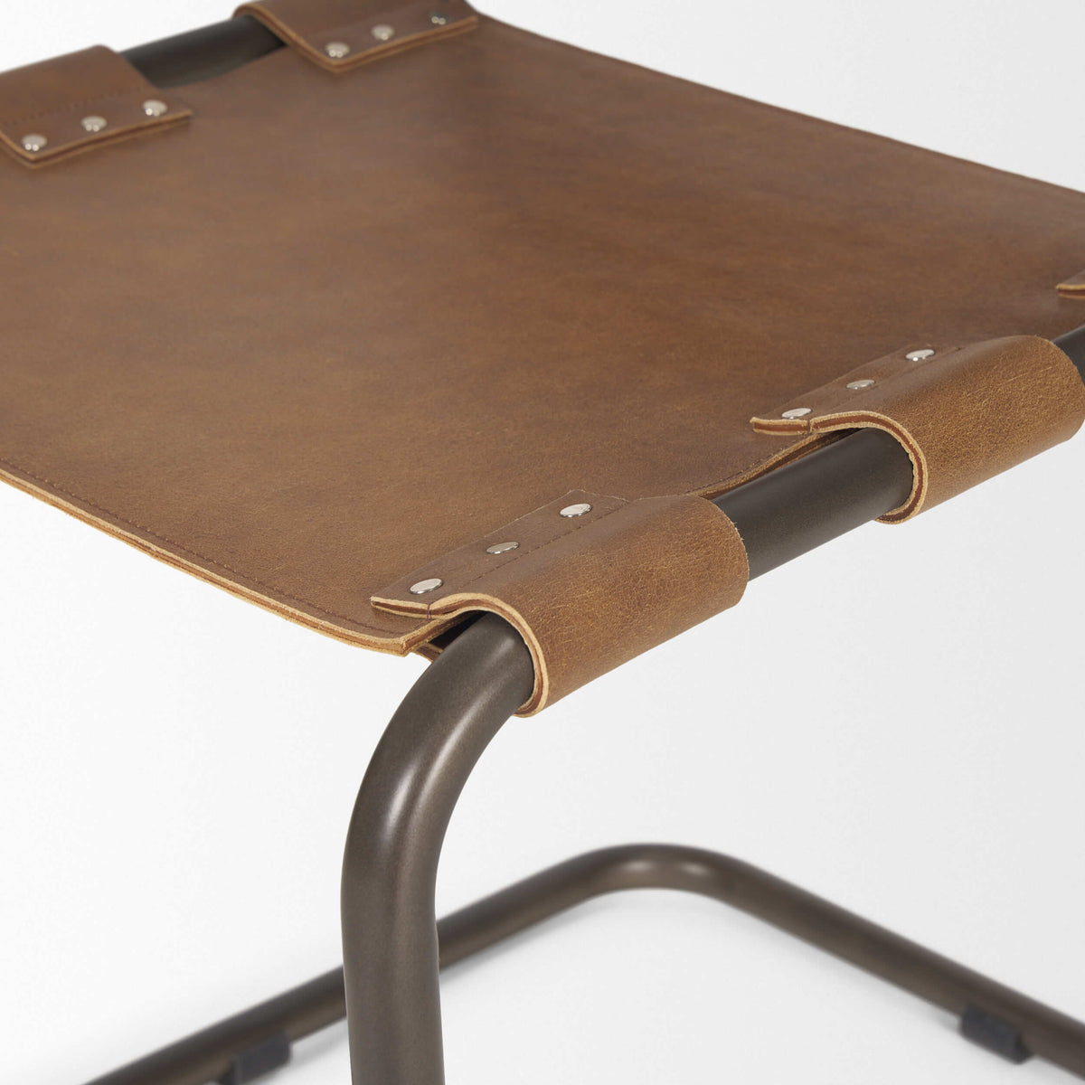 MERCANA BERBICK MEDIUM BROWN SUEDE DINING CHAIR 69274