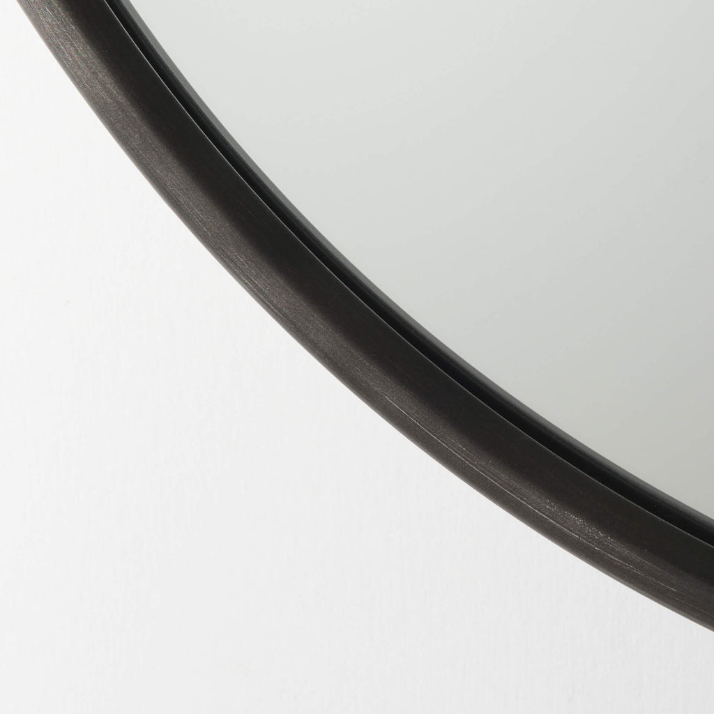 MERCANA PIPER SMALL BLACK METAL MIRROR 69341
