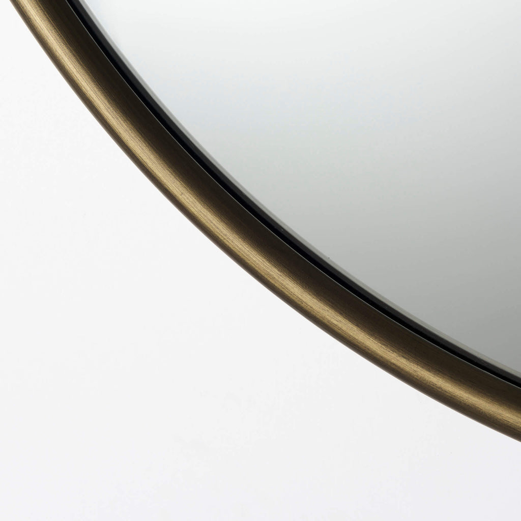 MERCANA PIPER LARGE GOLD METAL MIRROR 68545