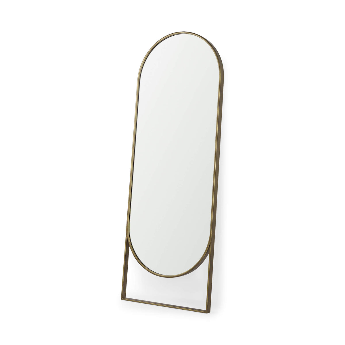 MERCANA SADIE GOLD METAL FLOOR MIRROR 69537
