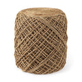 MERCANA ALLIUM BROWN HANDWOVEN POUF 69446
