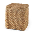 MERCANA AYLIN SQUARE BROWN JUTE POUF 69447
