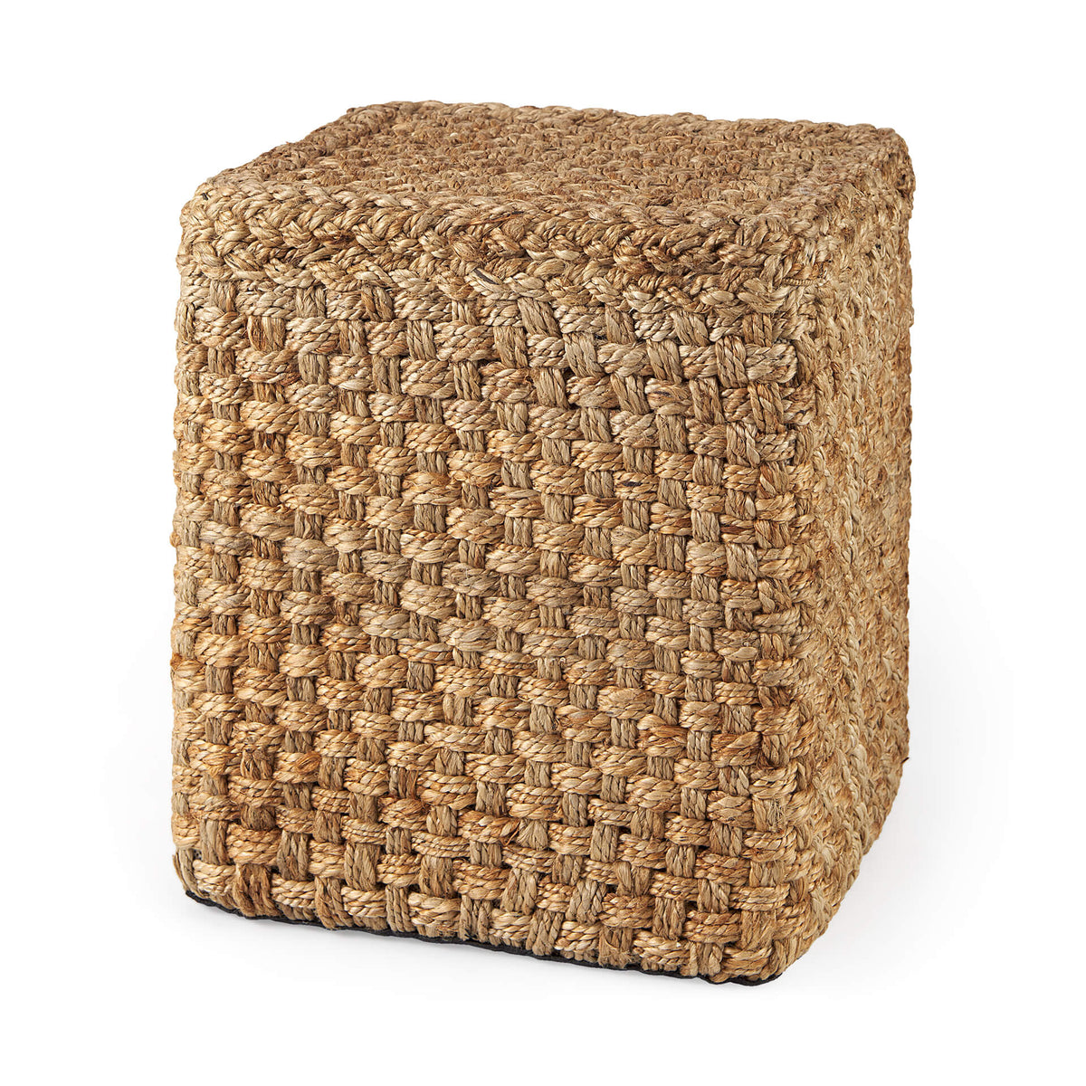 MERCANA AYLIN SQUARE BROWN JUTE POUF 69447