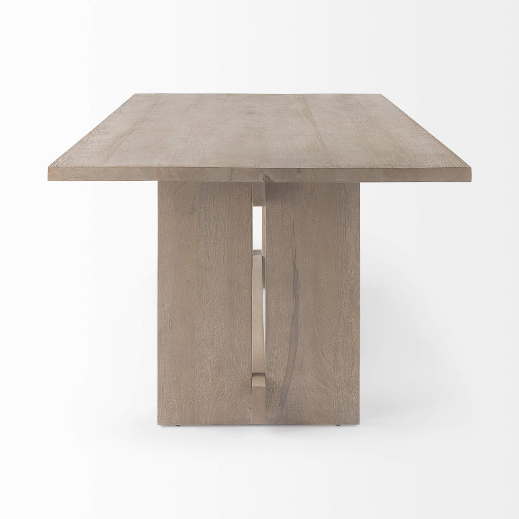 MERCANA AIDA LIGHT GRAY WOOD DINING TABLE 69199