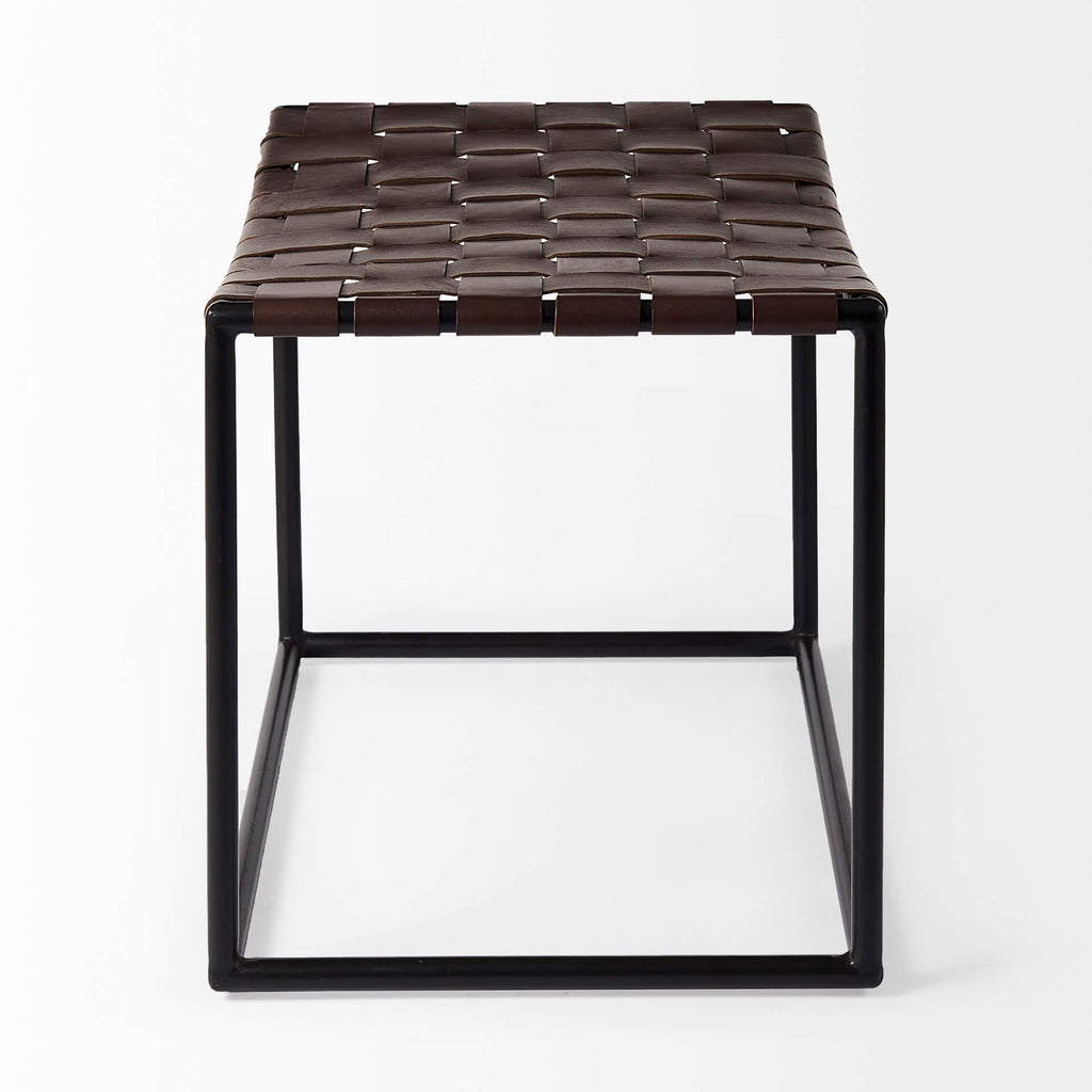 MERCANA CLARISSA BROWN LEATHER BENCH 69397