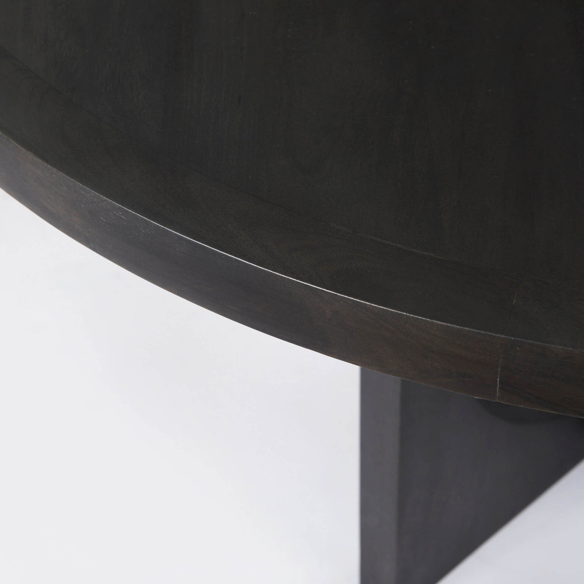 MERCANA LIESL BLACK WOOD CIRCULAR DINING TABLE 69185