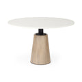 MERCANA MAXWELL 48" MARBLE TOP DINING TABLE 69366-AB