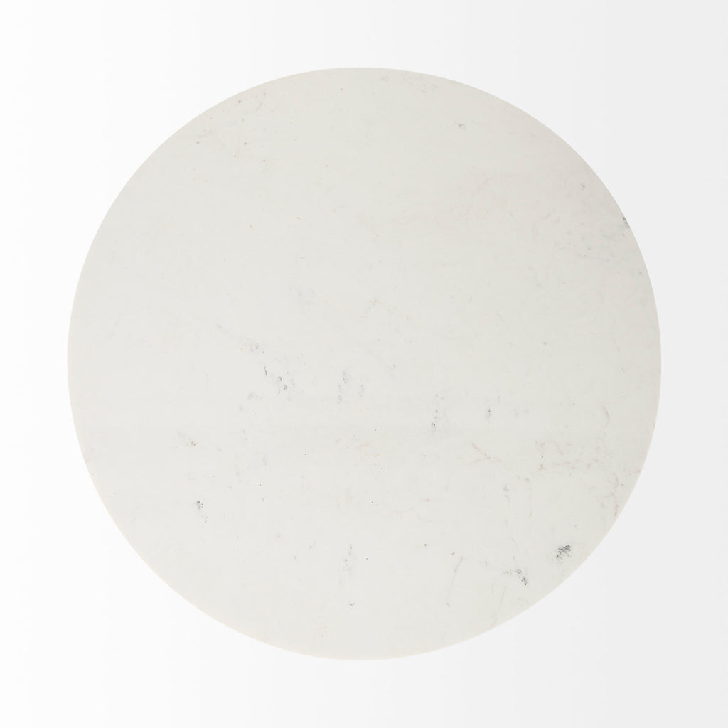 MERCANA MAXWELL 48" MARBLE TOP DINING TABLE 69366-AB