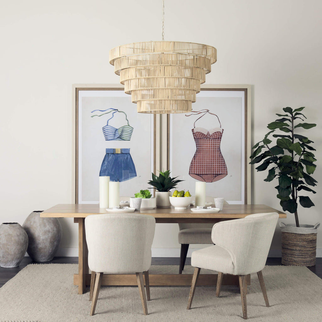 MERCANA AIDA LIGHT BROWN WOOD DINING TABLE 69200