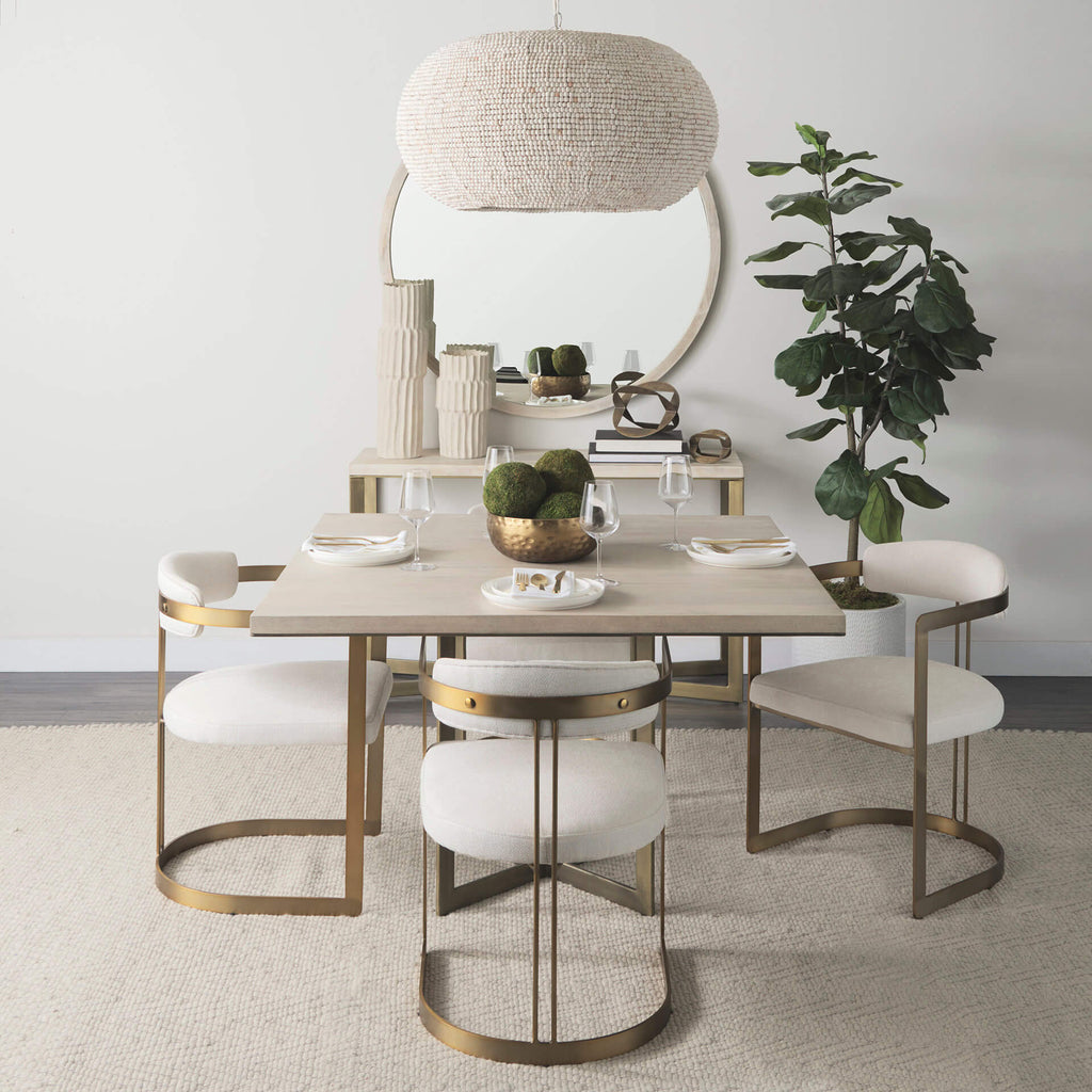 MERCANA FAYE GOLD METAL CONSOLE TABLE 69182