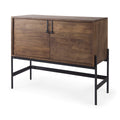 MERCANA GLENN DARK WOOD ACCENT CABINET 69194