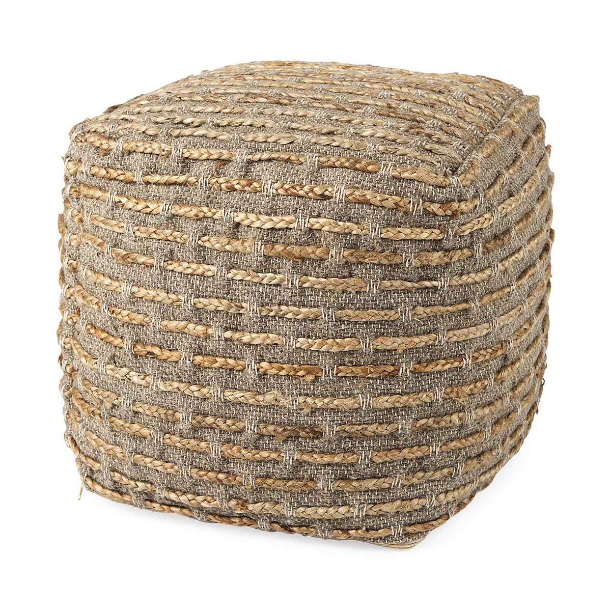 MERCANA BINITA STRIPED HEMP AND COTTON POUF 69509