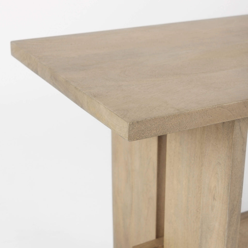 MERCANA AIDA LIGHT BROWN WOOD DINING BENCH 69196