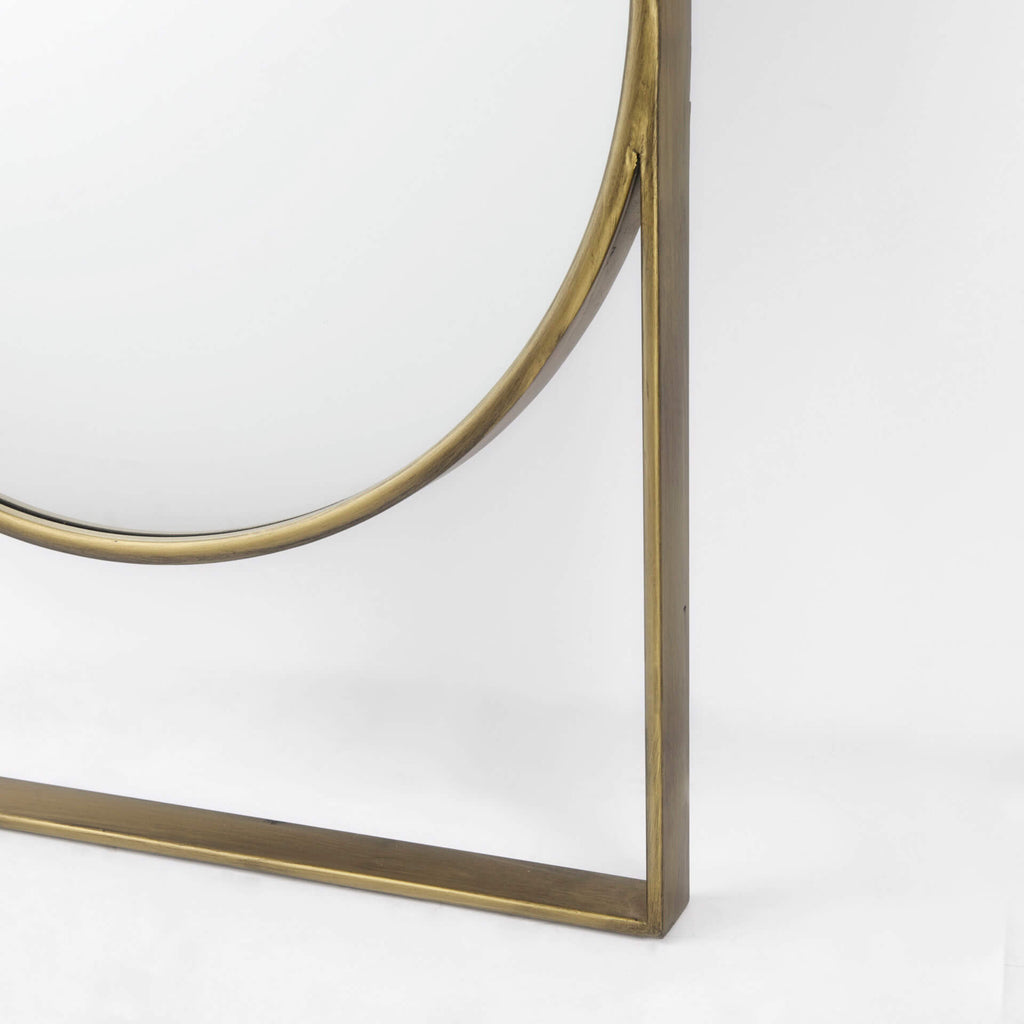 MERCANA SADIE GOLD METAL FLOOR MIRROR 69537