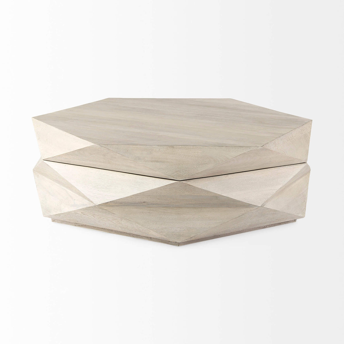 MERCANA ARRETO HEXAGONAL NATURAL WOOD COFFEE TABLE 69542