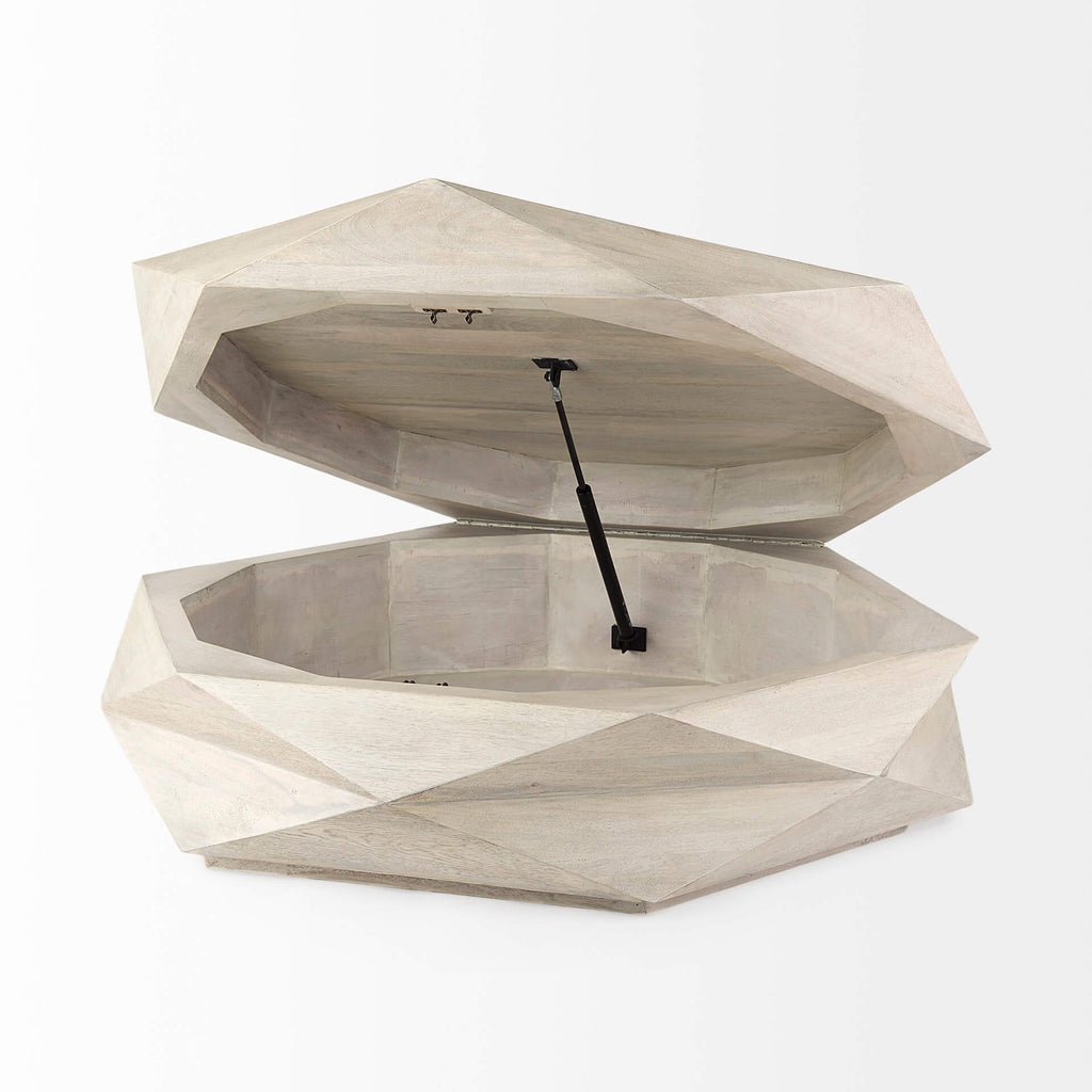 MERCANA ARRETO HEXAGONAL NATURAL WOOD COFFEE TABLE 69542
