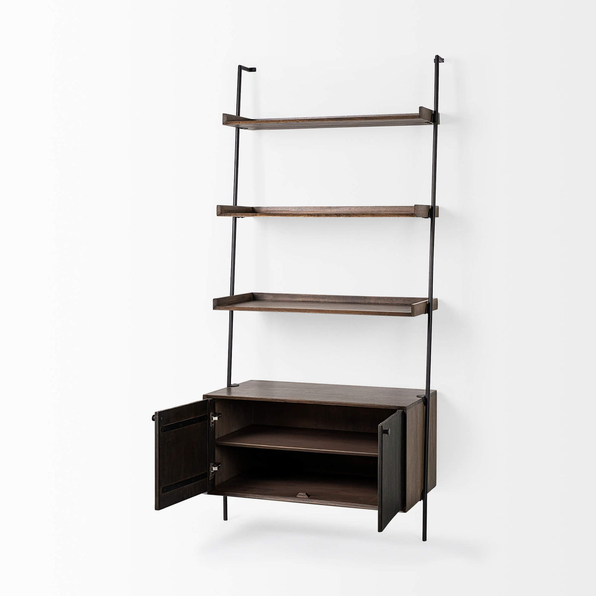 MERCANA GRACE TWO-TONED WOOD SHELVING UNIT 68847-AB