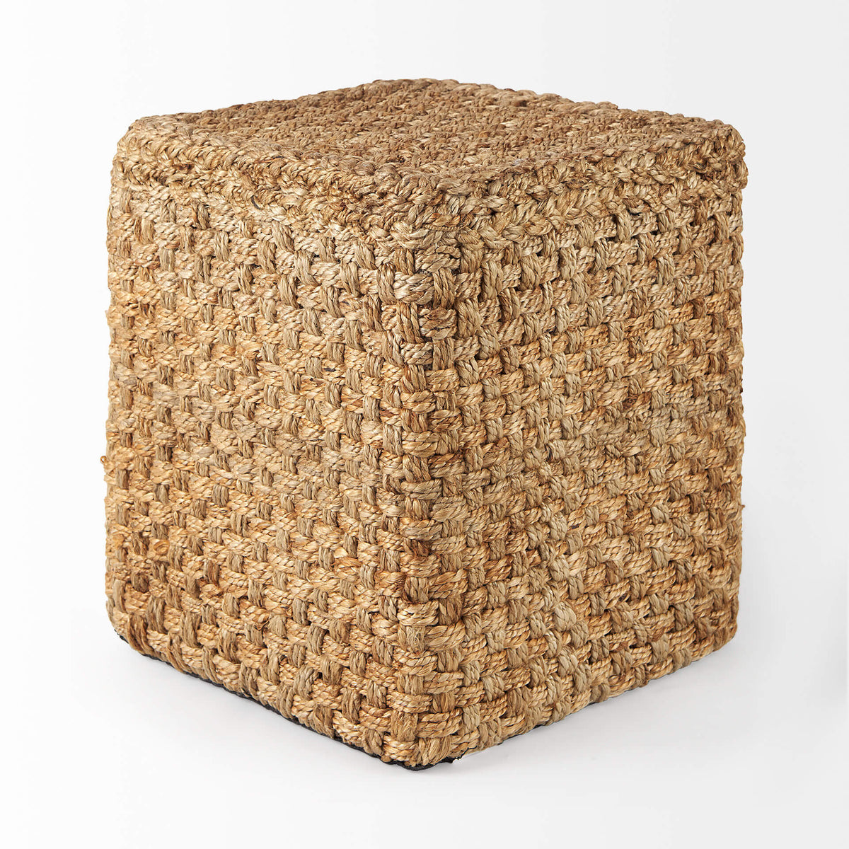 MERCANA AYLIN SQUARE BROWN JUTE POUF 69447