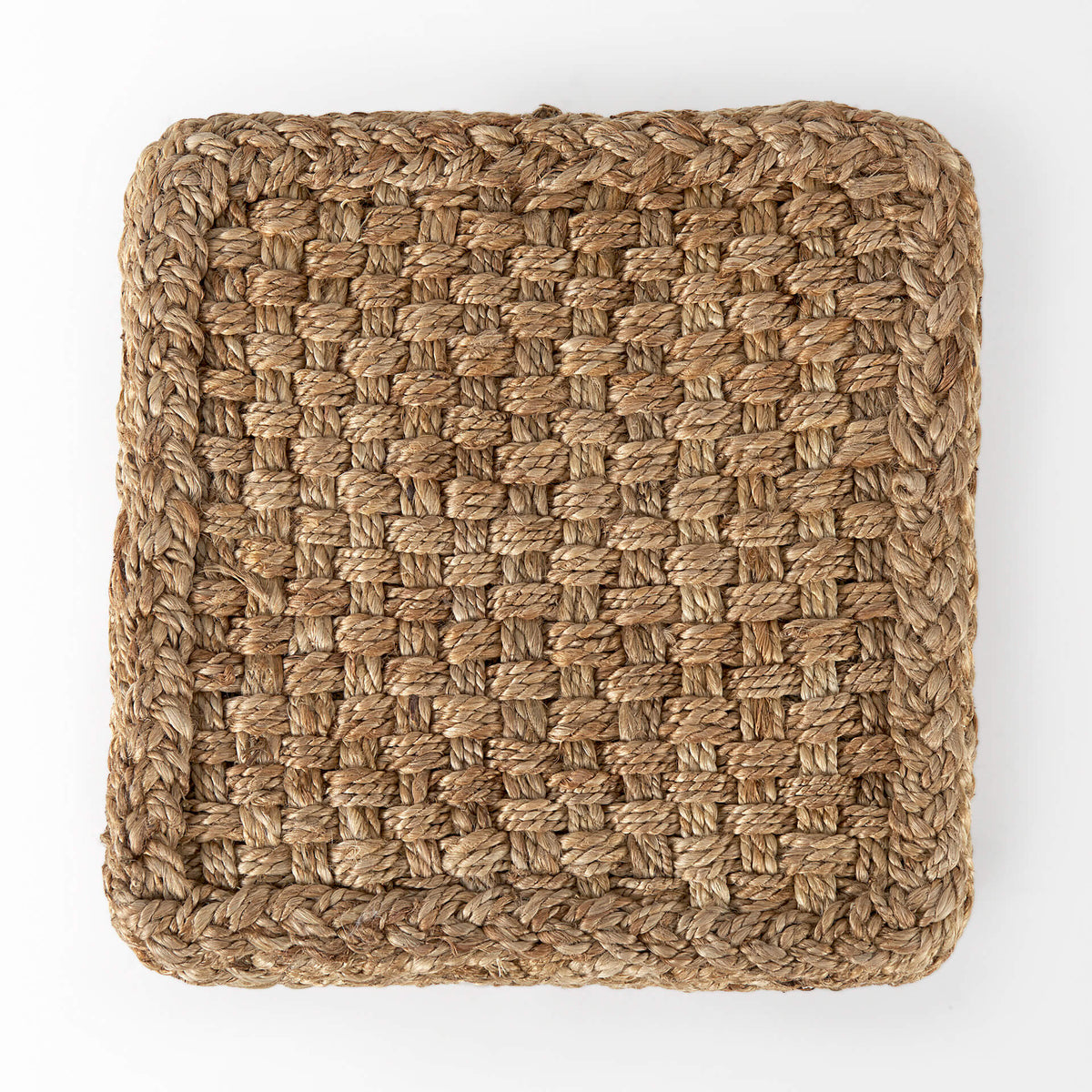 MERCANA AYLIN SQUARE BROWN JUTE POUF 69447