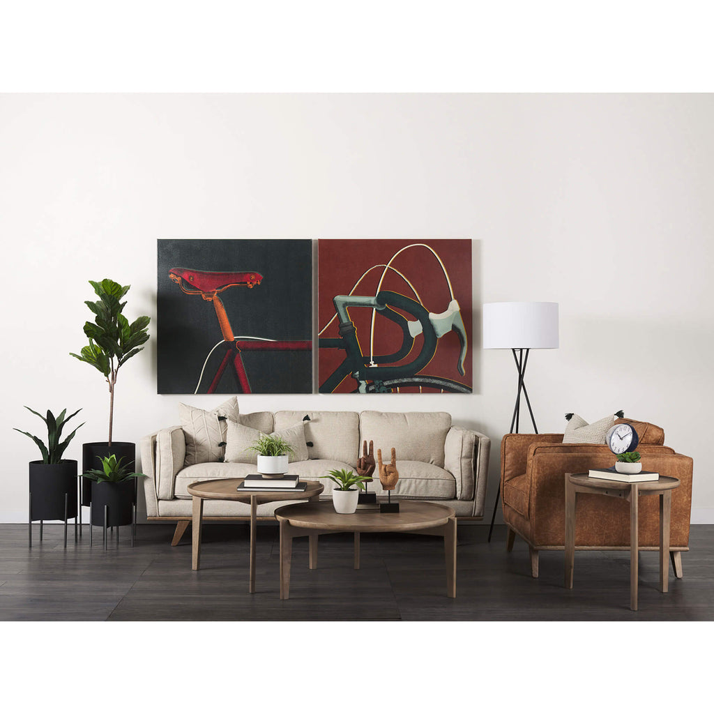 MERCANA  CLEAVER ROUND WOOD ACCENT TABLES  69023