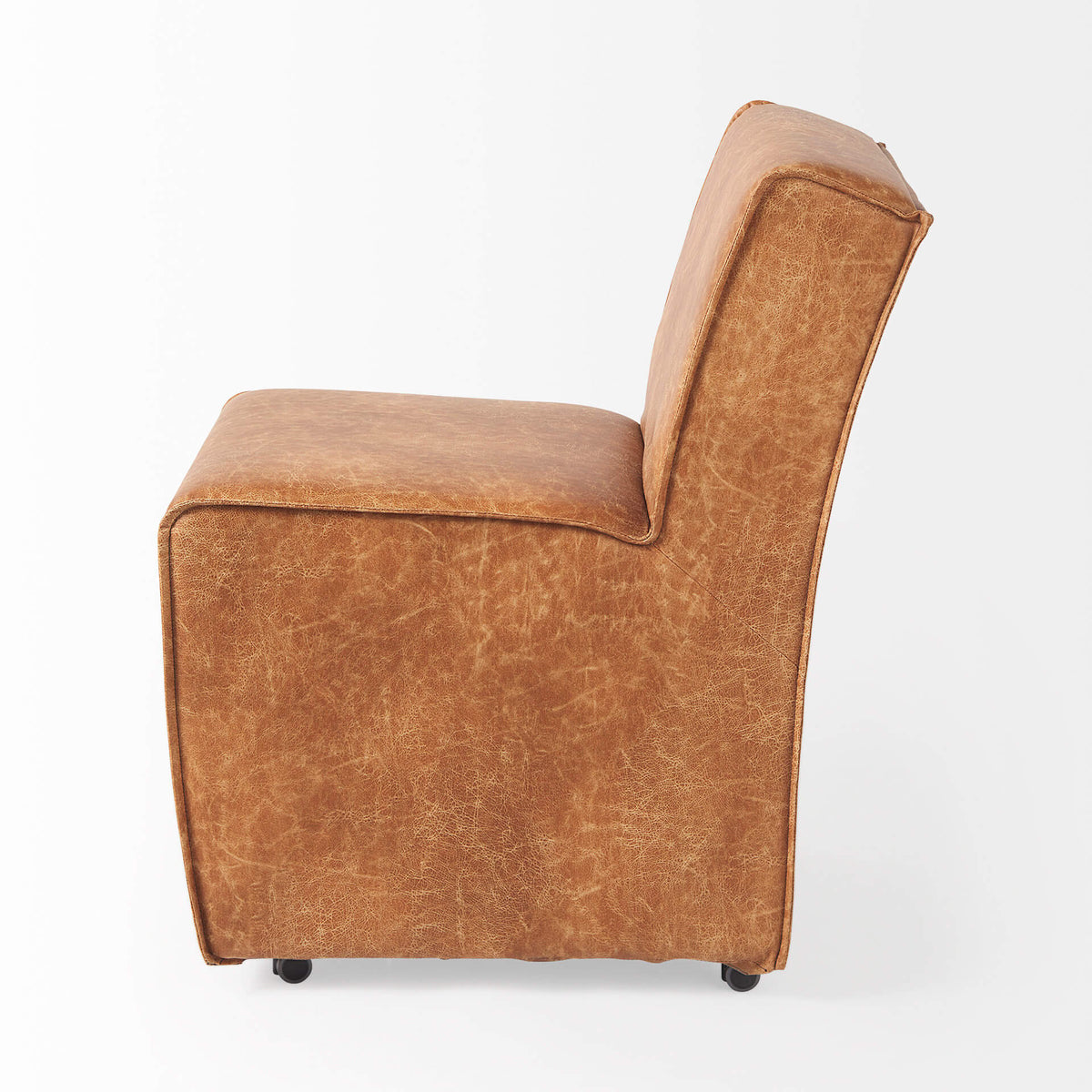 MERCANA DAMON FAUX LEATHER DINING CHAIR SET OF TWO 69614