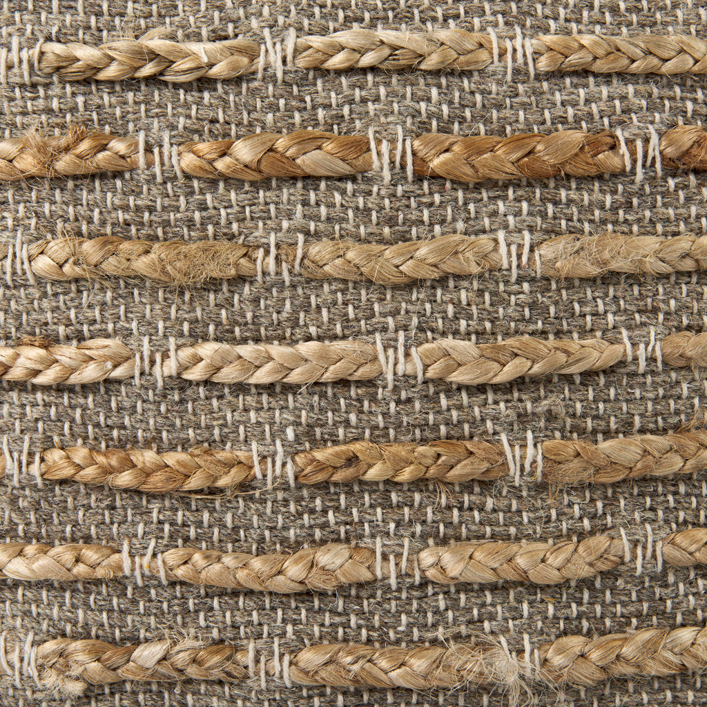 MERCANA BINITA STRIPED HEMP AND COTTON POUF 69509
