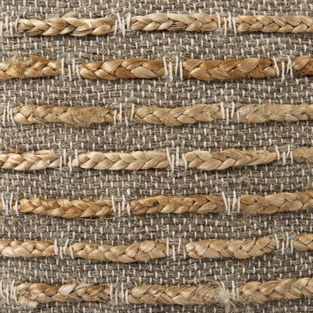 MERCANA BINITA STRIPED HEMP AND COTTON POUF 69509