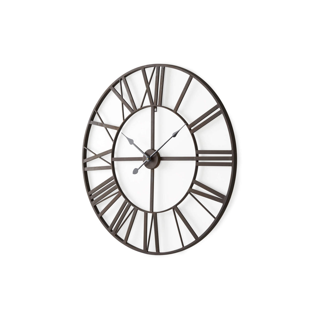 MERCANA PENDER BLACK IRON WALL CLOCK 69651