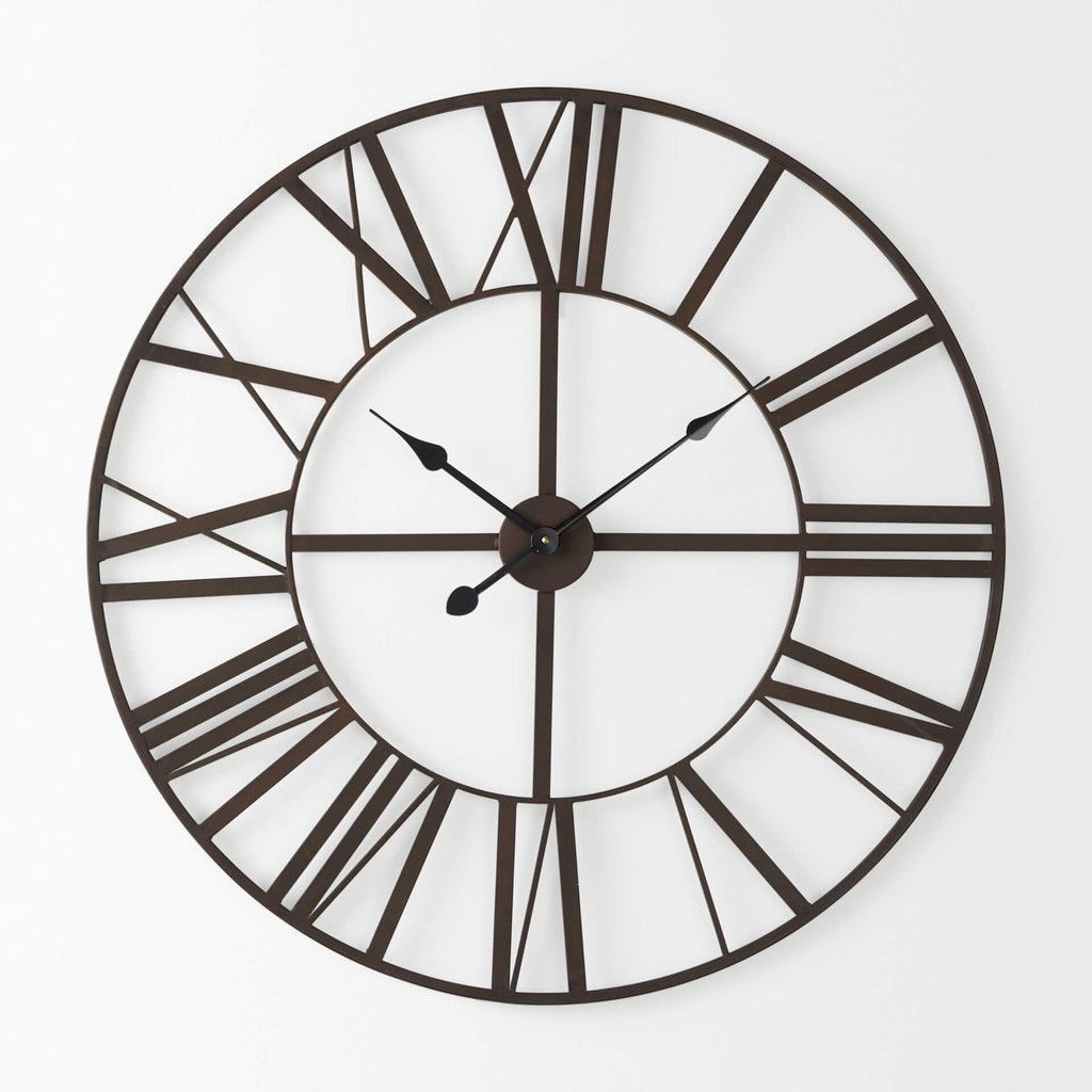 MERCANA PENDER BLACK IRON WALL CLOCK 69651