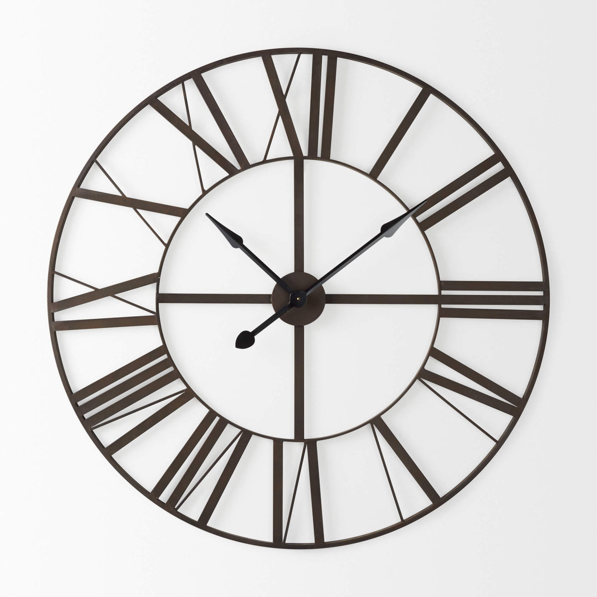 MERCANA PENDER 40" BLACK IRON WALL CLOCK 69652