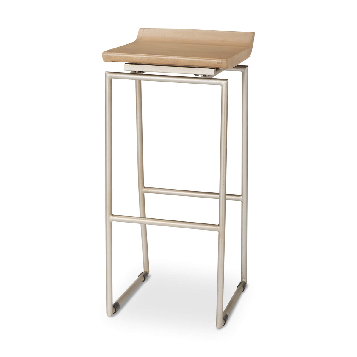 MERCANA GIVENS BAR STOOL BROWN WOOD SEAT 69555