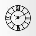 MERCANA STOKE 30" BLACK IRON WALL CLOCK 69657