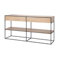 MERCANA MORRIS BLACK METAL CONSOLE TABLE 69716