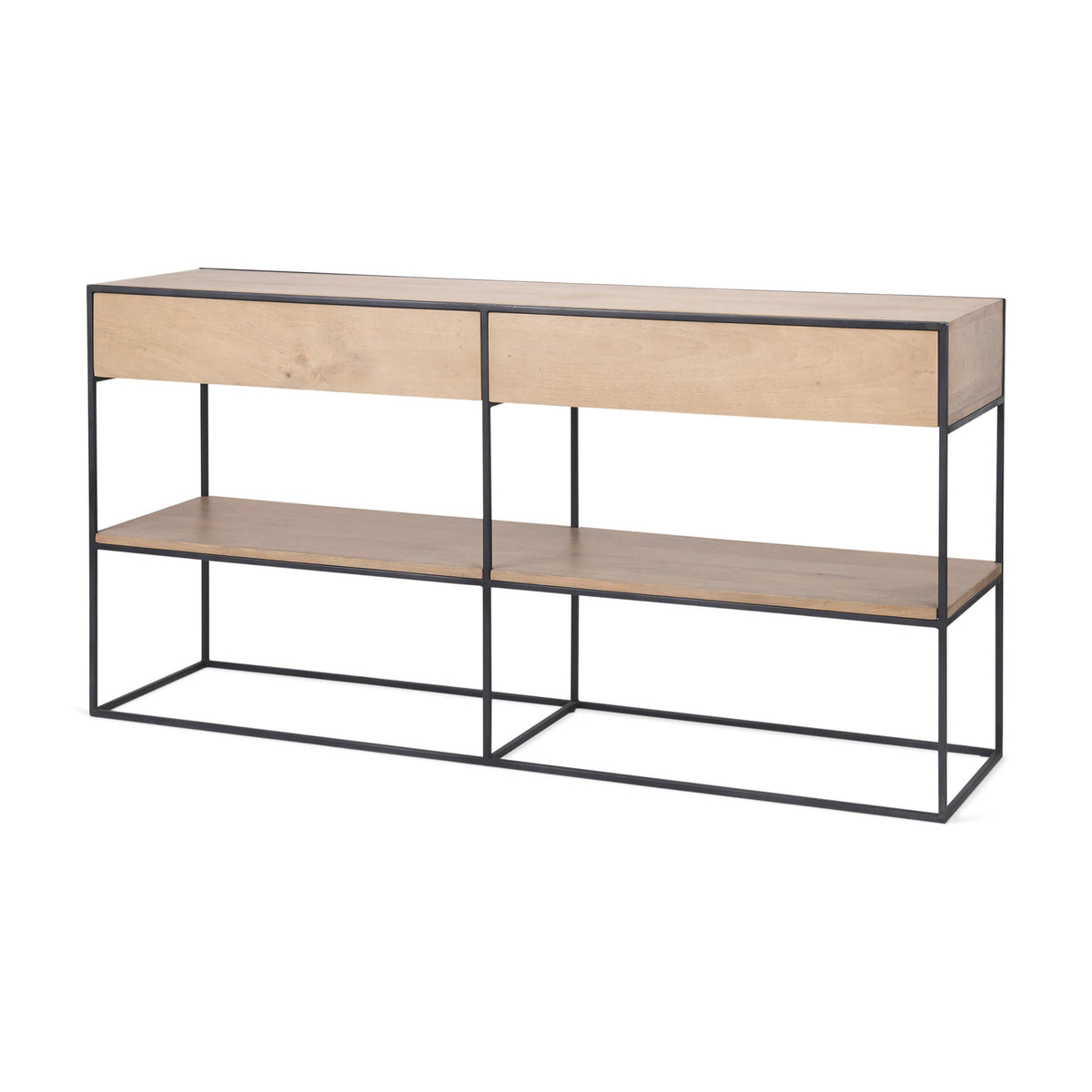 MERCANA MORRIS BLACK METAL CONSOLE TABLE 69716