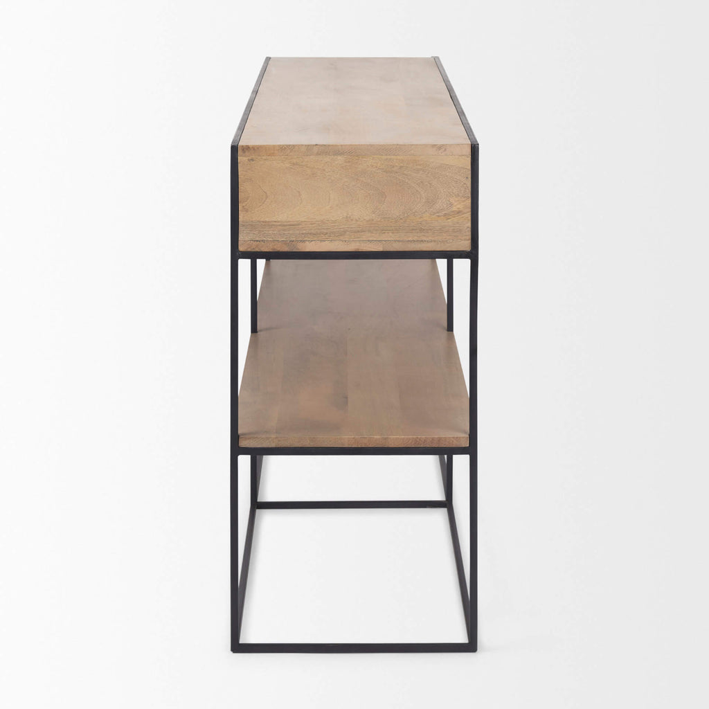 MERCANA MORRIS BLACK METAL CONSOLE TABLE 69716