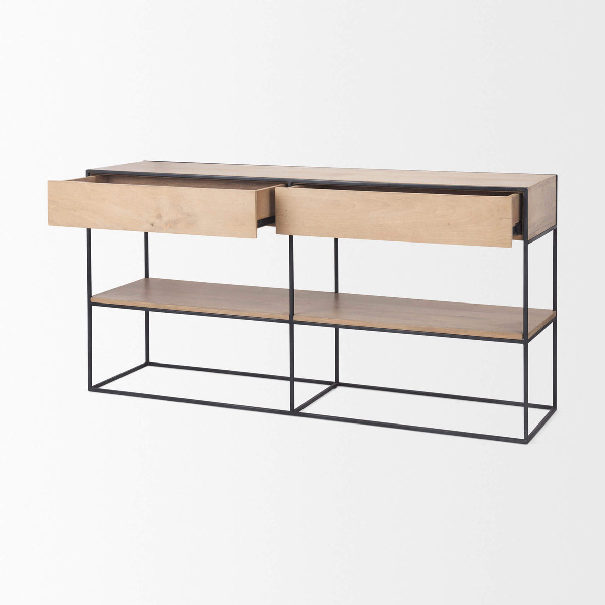 MERCANA MORRIS BLACK METAL CONSOLE TABLE 69716