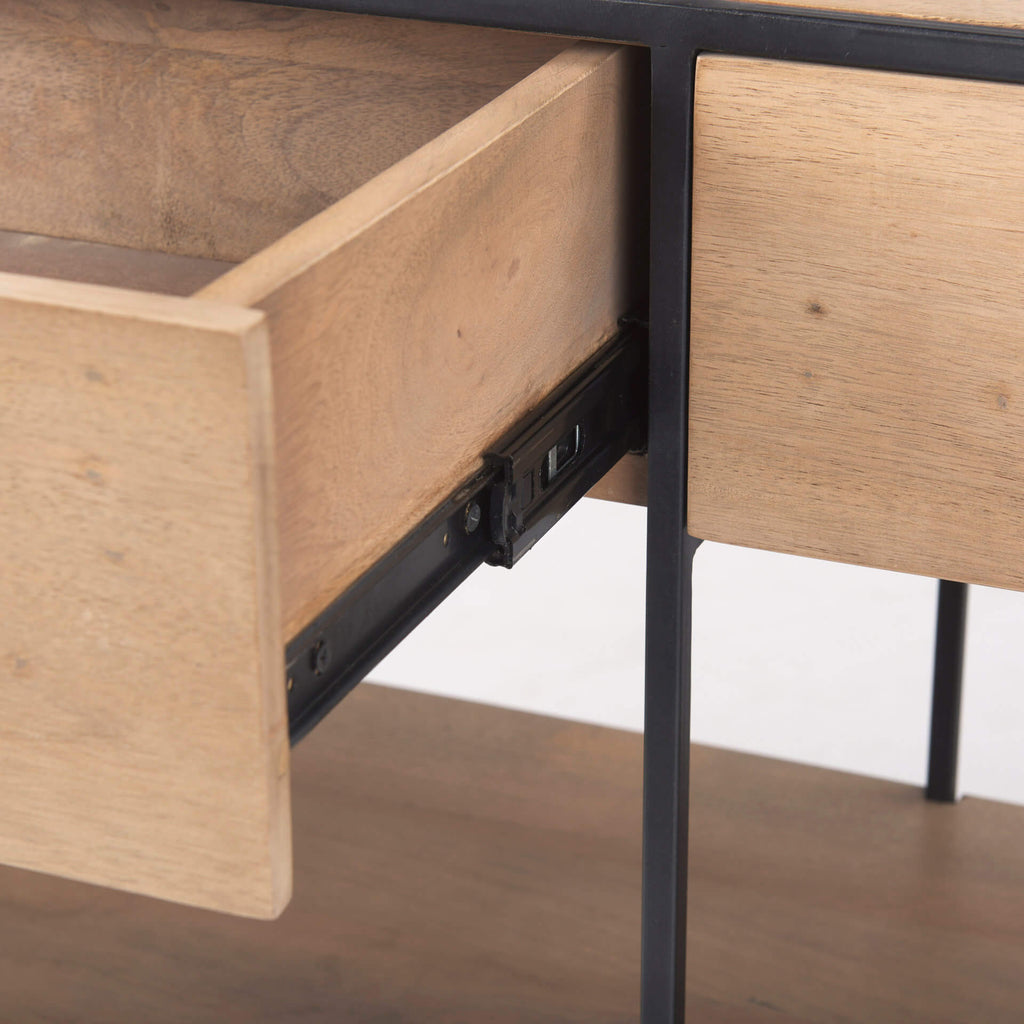 MERCANA MORRIS BLACK METAL CONSOLE TABLE 69716